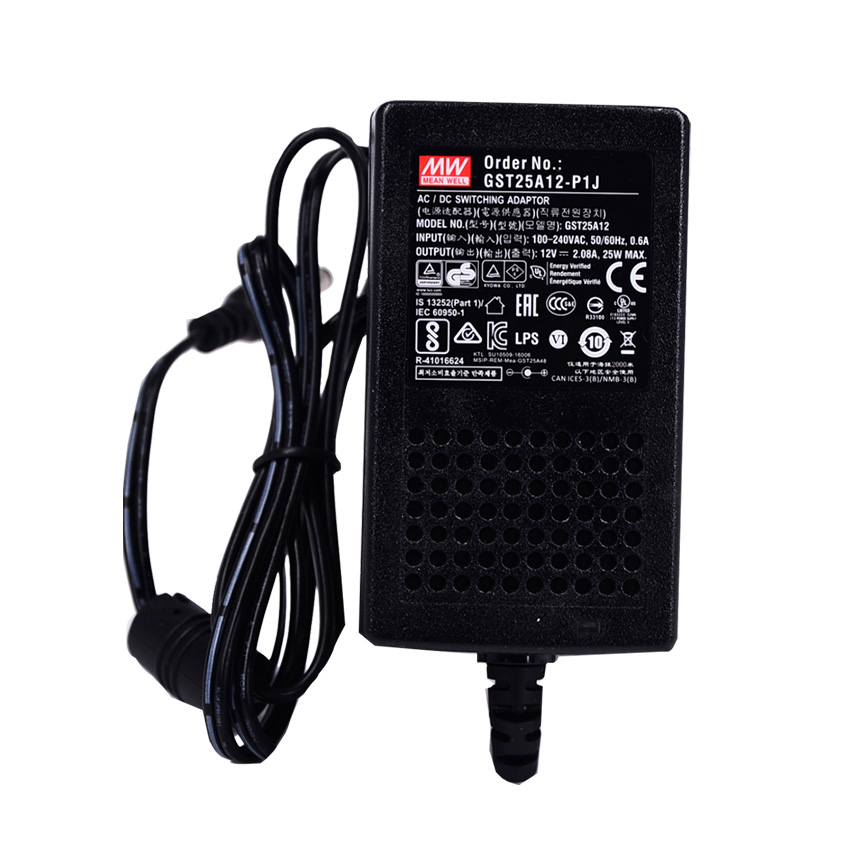 MeanWell DC12V 2.08A 25W GST25A12 AC To DC Reliable Green Industrial LED Power Adaptor MeanWell DC12V 2.08A 25W GST25A12 AC To DC Reliable Green Industrial LED Power Adaptor